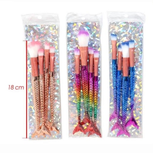 [PT27306] Brocha maquillaje cola sirena x4 