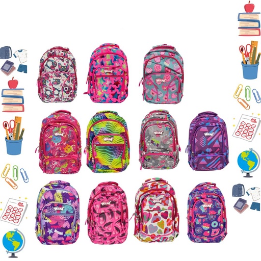 [JWMR-2] Morral wilpa pequeño estampado dama #14.5  