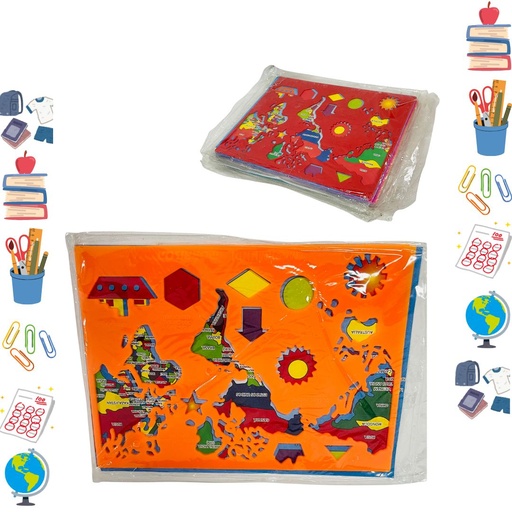 [MORR-014] Croquis Morrison mapamundi paquete x10