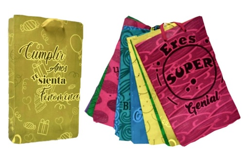 [202050] @Bolsa regalo mensaje neon grande pqt x12