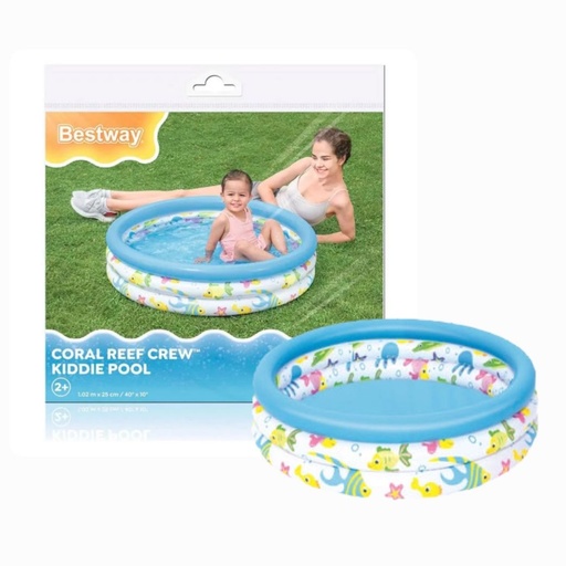 [51008] Piscina inflable mediana 3 aros 1.02mx25cm