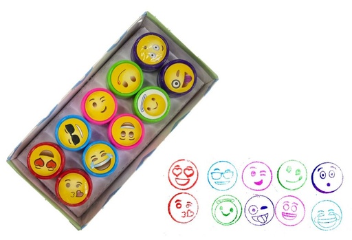 [PT23170] Sello emoticon x10