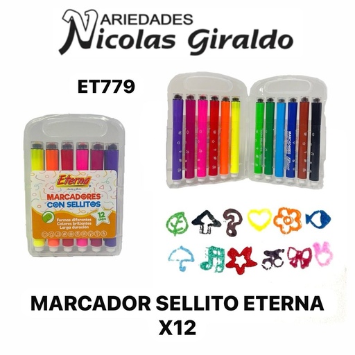 [ET779] Marcador sellito eterna x12