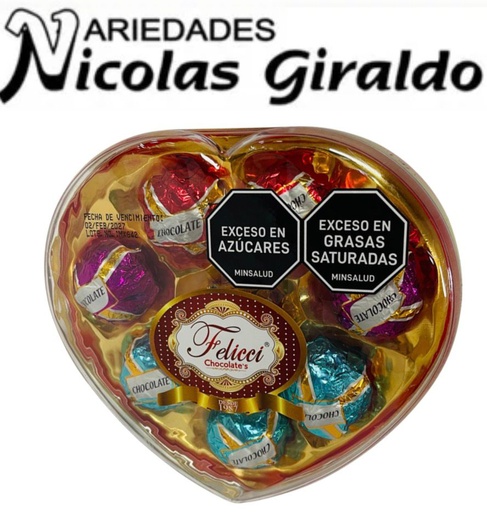 [H08D] Chocolate feliccie corazon X8 