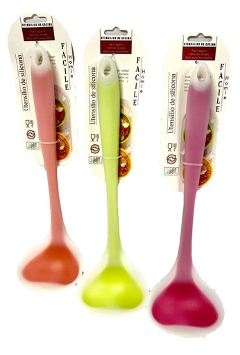 [B-8810] cucharon hondo silicona  