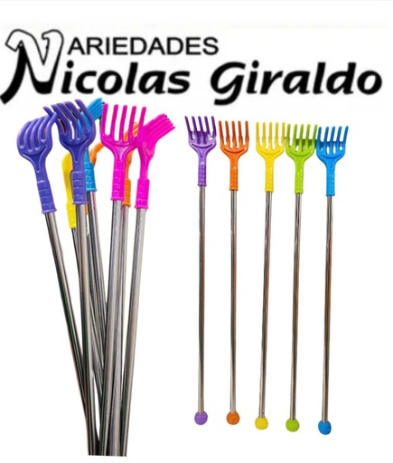 [PT18642] Mano rascar plateada sencilla pqt x12 