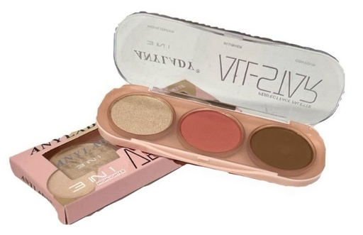 [AN8522] Sombra dama palette 3EN1 tonos (8269) 