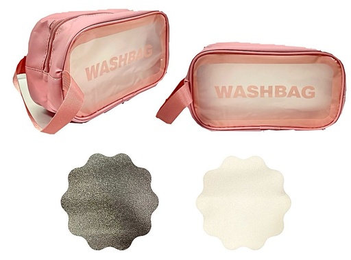 [YG-103] Cosmetiquera cuadrada pastel washbag