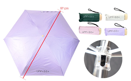 [PT26955] Sombrilla dama mini fina con filtro fondo entero