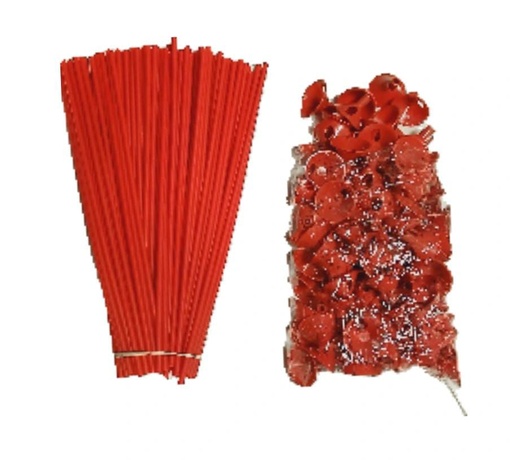 [PGLO-564C] Porta bomba x 100 sencillo rojo