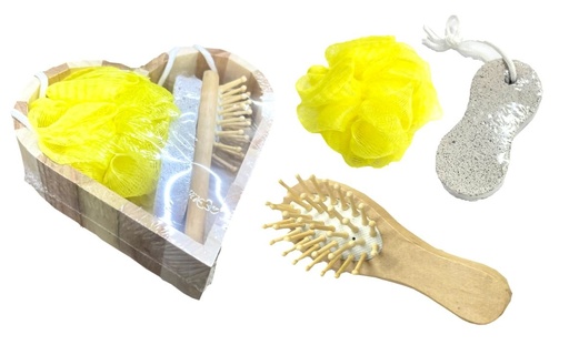 [PTP1396] Corazon madera mas accesorios de ducha 