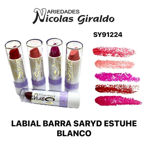 [SY91224] Labial barra saryd estuche blanco