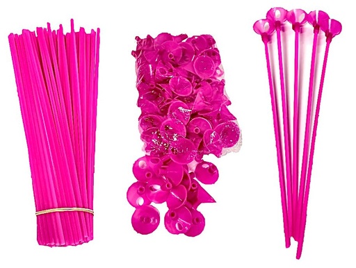 [PGLO-564C] Porta bomba x 100 sencillo fucsia 