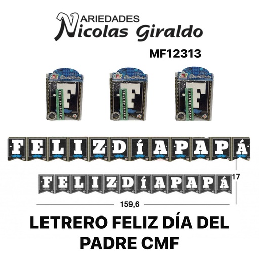 [MF12313] Letrero feliz toda ocasion cmf