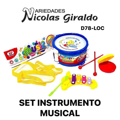 [D78-LOC] Set instrumento musical 