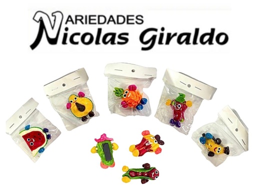 [FNI-016] Fruta nevera iman ojos pqt x12 