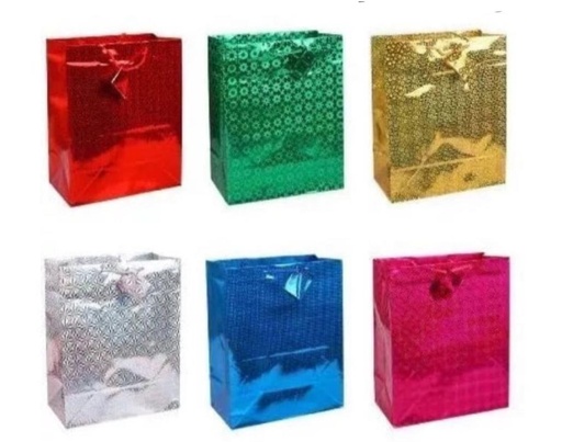 [CNG-020] Bolsa regalo tornasol pequeña 18x21 paquete X12 