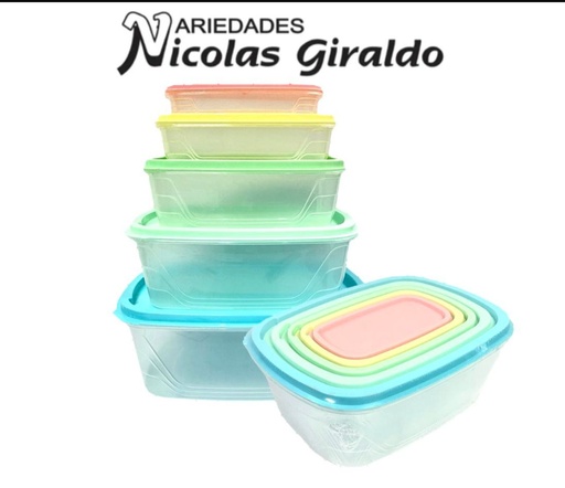 [CNG-041] Coca plastica rectangular x5