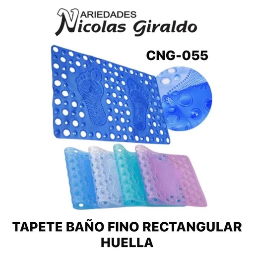 [CNG-055] Tapete baño fino rectangular huella  