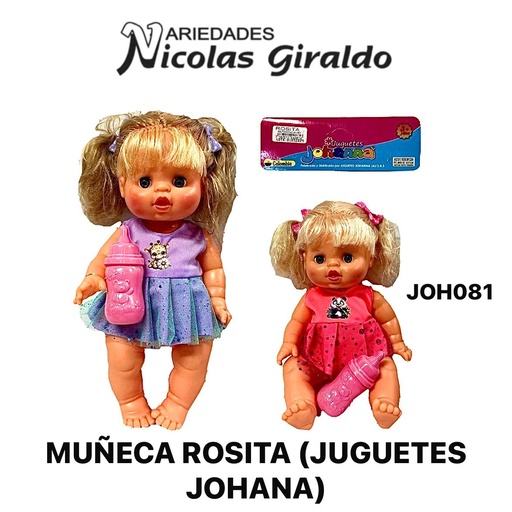 [JOH081] Muñeca rosita (juguetes johana)