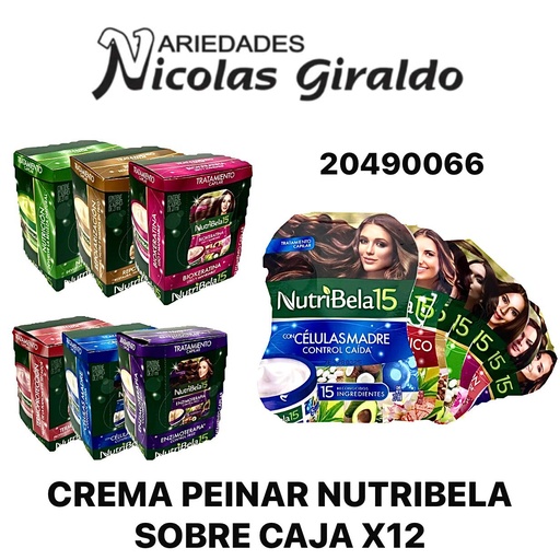 [20490066] Tratamiento nutribela sobre caja x12 