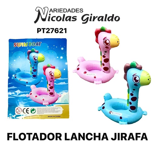 [PT27621] Flotador lancha jirafa