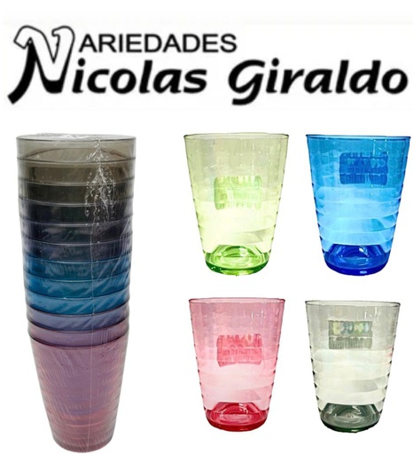 [H998] Vaso estelar x12 redondo al vacio beed