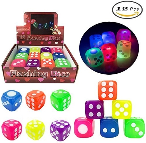 [PTF-417] Dado luz de goma cj x12