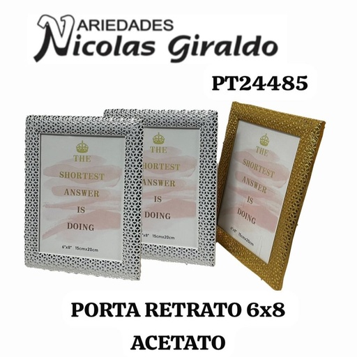 [PT24485] Porta retrato 6x8 acetato 