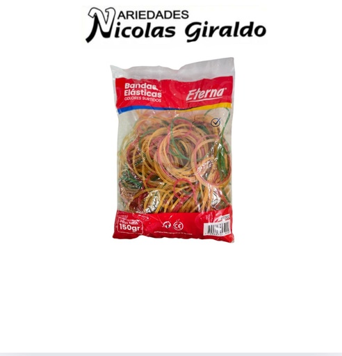 [ET1102] Paquete caucho banda eterna x150 gm