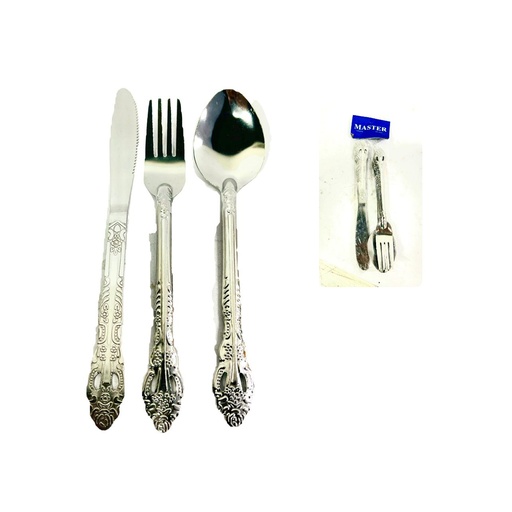 [TS2930-3] Set cubierto sencillo x12 cuchara-tenedor-cuchillo  