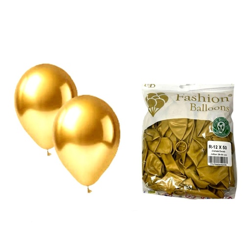 [845205] Bomba ballons r12x50 cromado dorado