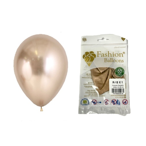 [849128] Bomba ballons r18x1 cromado champaña