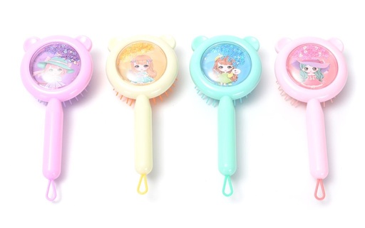 [PTQ1408] Cepillo peinar infantil figuras redondo orejas