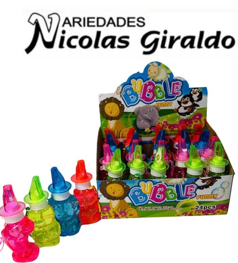 [CA10897] Burbujero pito surtido caja x24    