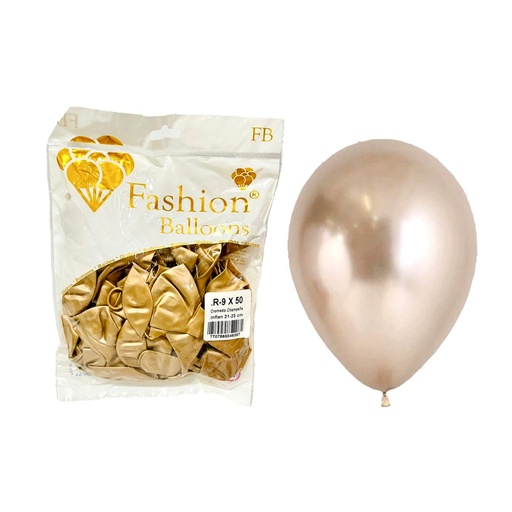 [846387] Bomba ballons r9x50 cromado champaña