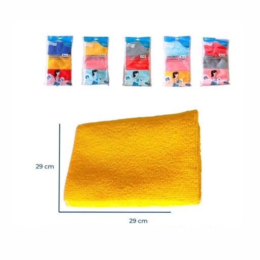 [SE8354] Limpion micro fibra x3 en bolsa  