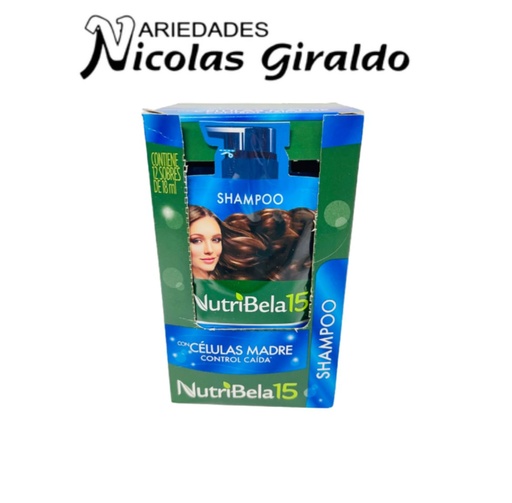 [21500011] Shampoo nutribela celula madre (azul) sobre x12 