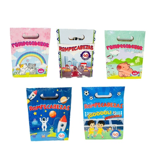 [CTP-613] Rompecabeza x40 piezas bolsa tipo maleta 