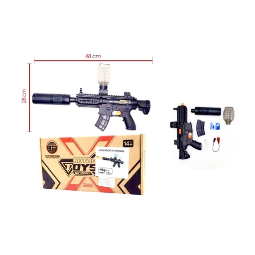 [MG53320] Lanza hidrogel grande fino de bateria recargable  sensor humo luz