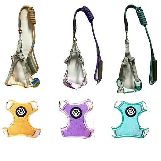 [DK-3048] Collar mascota pechera pastel mediano