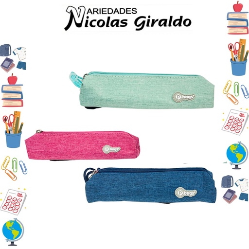 [P4496] Cartuchera primavera pbags pequeña solid color 