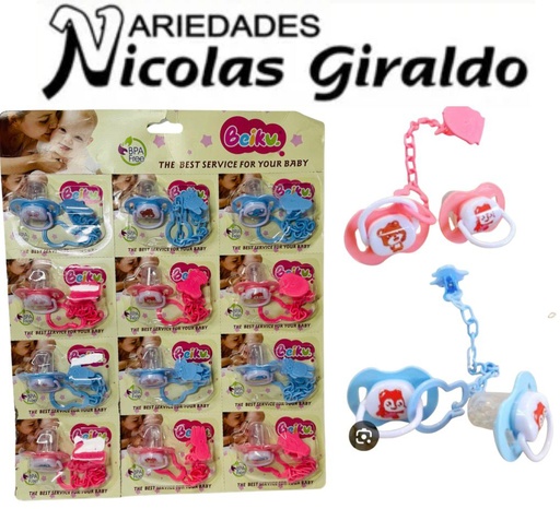 [AK11322] Chupa entretenedora con cadena carton x12 (AK11321)