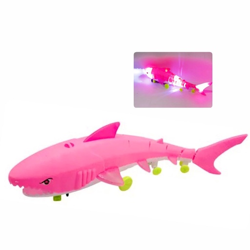 [707-5] @Tiburon de pilas luz y sonido