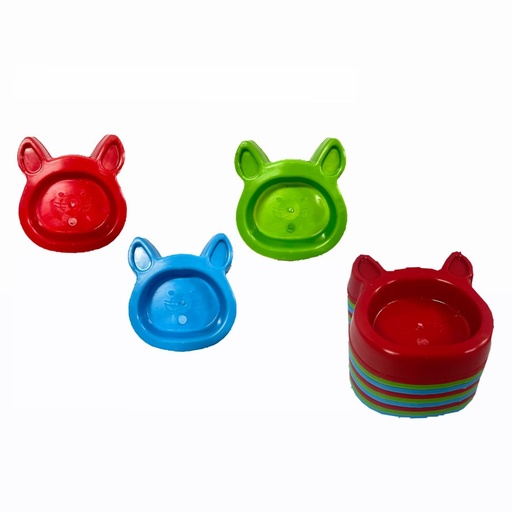 [CG] Comedero mascota carita gato pqt x12 