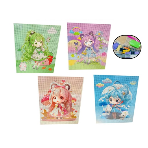 [CYD-Y-1] Cuadro madera Didactico infantil de puntear gde 