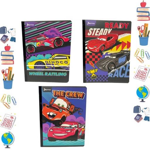 [559204] Cuaderno xpresarte cosido licencia 100H cuadro cars 