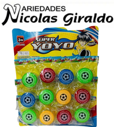 [MG53189] Yoyo luz carton x12   