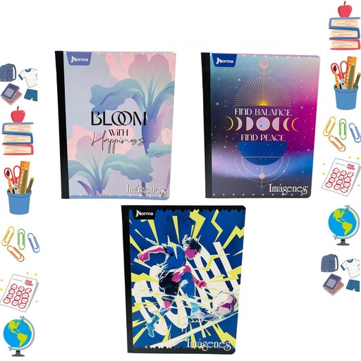 [576081] Cuaderno norma cosido economico 50H rayas