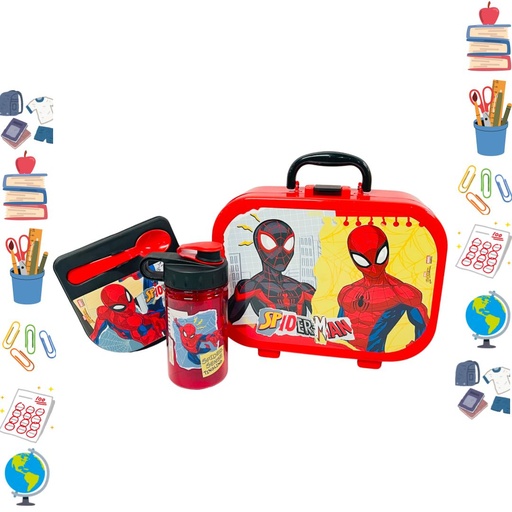 [BC-K-1214.SP4] Lonchera plastica personajes spiderman